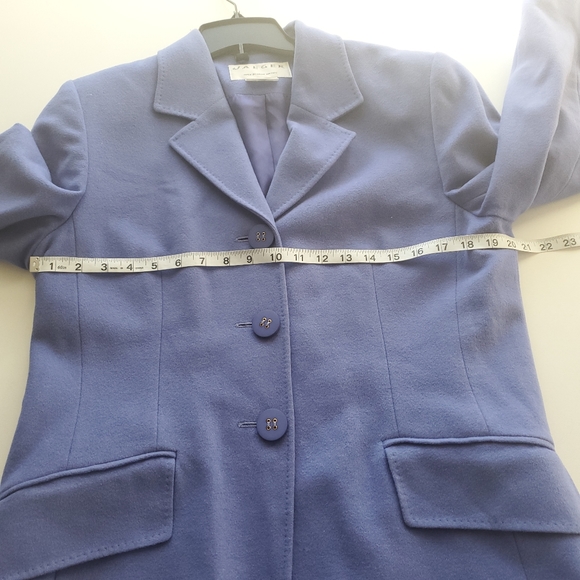 Vintage jaeger light purple blazer, wool angora - Picture 10 of 12